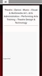 Mobile Screenshot of performingartsconference.org