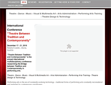 Tablet Screenshot of performingartsconference.org